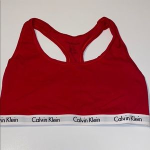 Calvin Klein Red Bralette